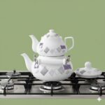 کتری و قوری لعابی یونیک کد 7539 (خارجی درجه 1 ) - Image 2