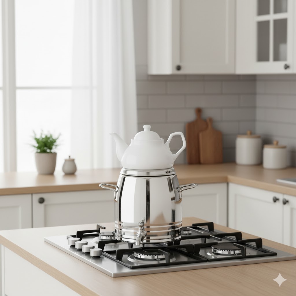 2 کتری و قوری 4.5 لیتر ترک یونیک کد 7526 (خارجی درجه 1 ) - Image 2