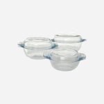 ست 3 قابلمه فر بزرگ پیرکس کد 340 - Image 6