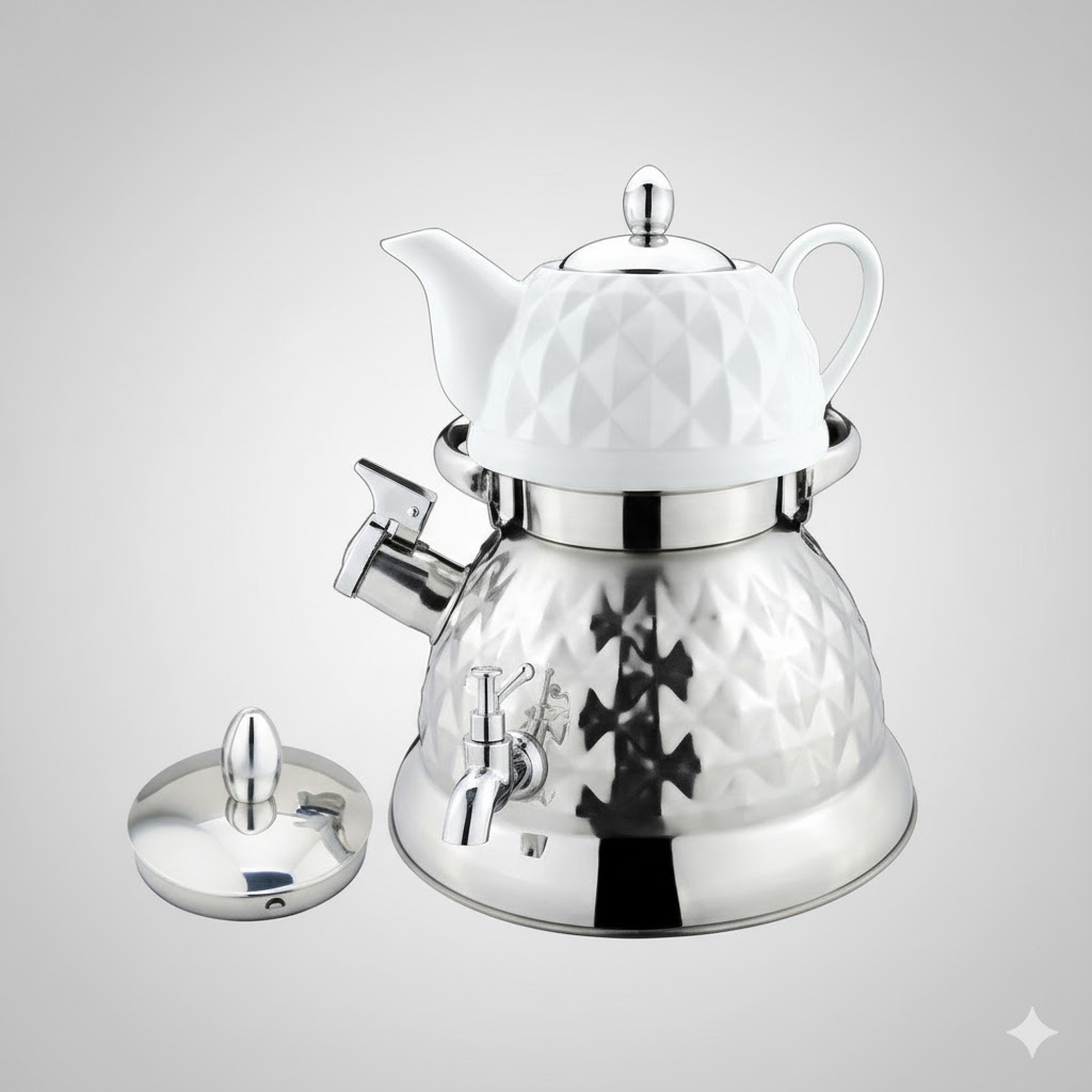 6 کتری و قوری سوتی یونیک کد 7573 (خارجی درجه 1 ) - Image 2