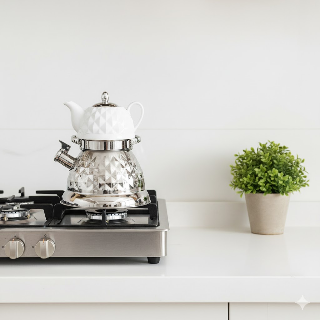 7 کتری و قوری سوتی یونیک کد 7573 (خارجی درجه 1 ) - Image 1