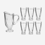 پارچ و لیوان کریستال تولیپ - Image 4