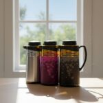 فلاسک 1 لیتر شیشه دار یونیک کد 1725