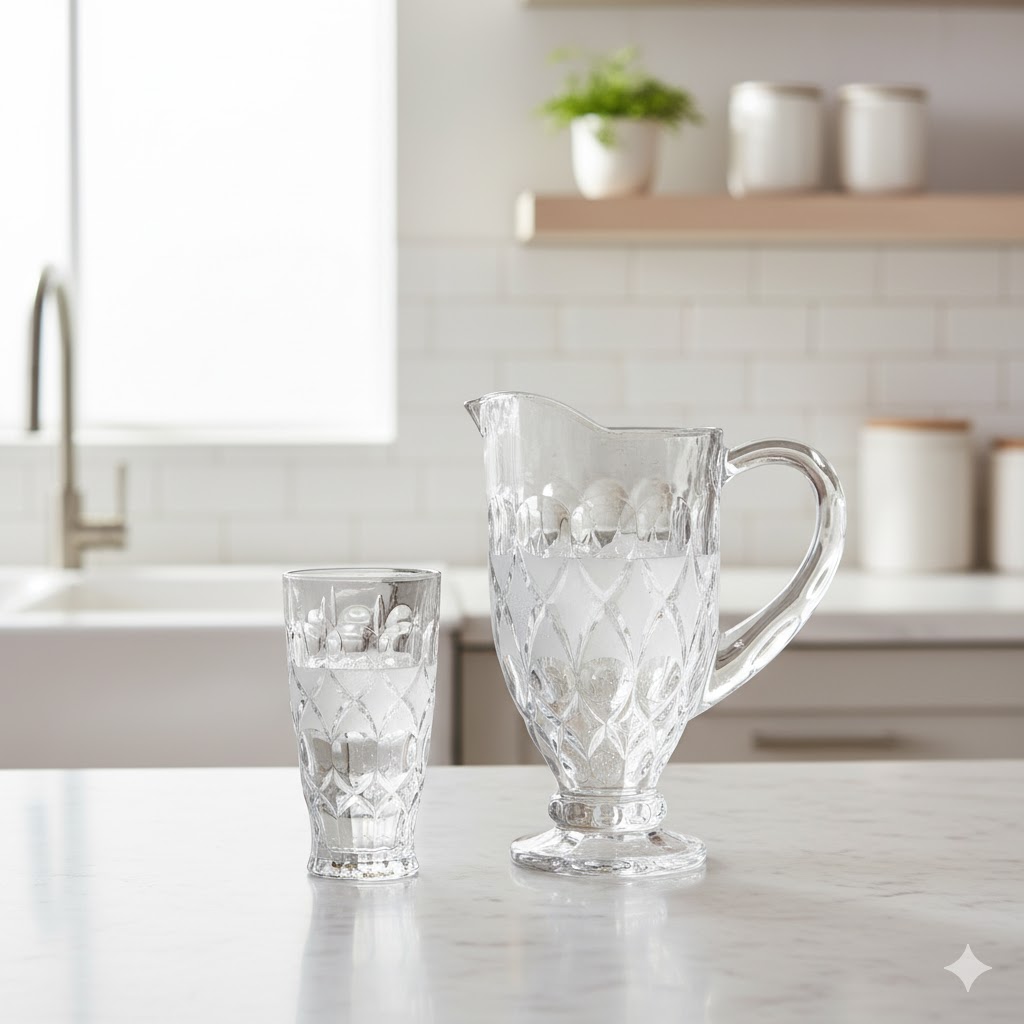 unnamed (29) پارچ و لیوان کریستال آنجلیکا - Image 1