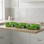 ست 3 تابه مستطیل بزرگ پیرکس کد 340