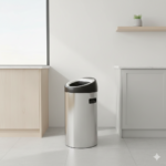 سطل زباله استیل شوت بین آکاالکتریک 30لیتر