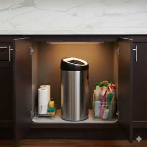 سطل زباله استیل شوت بین آکاالکتریک 30لیتر 1 Gemini Generated Image rruepjrruepjrrue