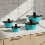 سرویس قابلمه 8 پارچه سرامیکی یونیک کد 8820 (خارجی درجه عالی) - Image 2