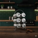 ست ادویه 6 تایی استیل ایستاده یونیک کد 2031 (خارجی درجه1)