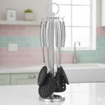 ست کفگیر و ملاقه دسته استیل یونیک کد 1048