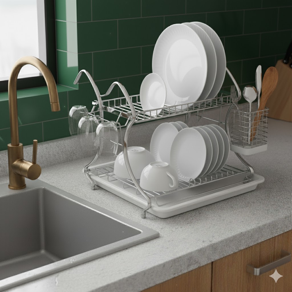 unnamed (71) جاظرفی دو طبقه استیل خارجی یونیک کد 2625 - Image 1