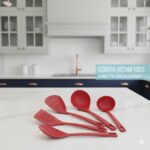 ست 5 پارچه کفگیر و ملاقه تفلون رنگی ترامونتینا - Image 2