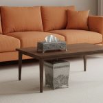 ست جای دستمال کاغذی و سطل پیوتر یونیک کد 1302