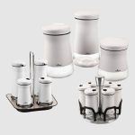 سرویس بانکه 16 پارچه عروس سفید یونیک کد 1470 (خارجی درجه1) - Image 2