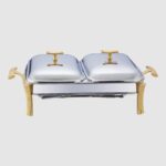 یونیک سوفله خوری طلایی خارجی دوقلو مستطیل 3 لیتری کد 3857 - Image 2