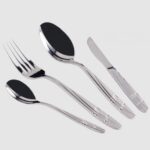 سرویس کیفی 129 پارچه قاشق و چنگال استیل ضخامت 4.5 میل یونیک کد 5708 (خارجی درجه 1) - Image 3