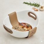 ظرف پخت و پز سرامیکی دسته سیلیکون یونیک کد 1076