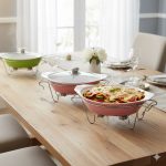 سوفله خوری چینی بزرگ رنگی یونیک کد 8528 - Image 2