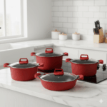 سرویس قابلمه 13 پارچه سرامیک یونیک کد 8793 (خارجی درجه عالی) - Image 2