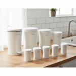 سرویس آشپزخانه کمر باریک 8 پارچه عروس سفید یونیک کد 4510 - Image 2