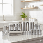 سرویس 26 پارچه کمر باریک نقره ای یونیک کد 2580