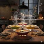 سوفله خوری چینی متوسط رنگی یونیک کد 8526 - Image 2