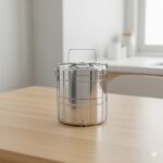 ظرف غذای 2 طبقه استیل دو جداره یونیک کد 2630 (خارجی)