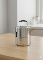 ظرف غذای 2 طبقه استیل دو جداره یونیک کد 2630 (خارجی) - Image 2