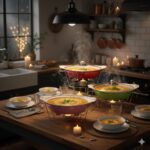 سوفله خوری چینی کوچک رنگی یونیک کد 8524 - Image 2