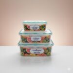 ست ظروف غذا فریزری سه سایز یونیک کد 2857 (خارجی دریجه 1)