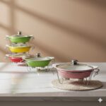 سوفله خوری چینی متوسط رنگی یونیک کد 8526