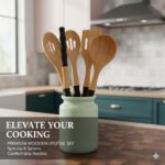 ست کفگیر و ملاقه بامبو یونیک کد 3321 - Image 2