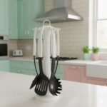 ست کفگیر و ملاقه تفلون رنگی  یونیک کد 1049