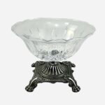 آجیل خوری بلور پایه پیوتر شامپاینی کد 1234 - Image 3