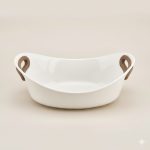 ظرف پخت و پز سرامیکی دسته سیلیکون یونیک کد 1070