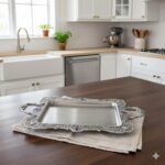 سینی پیوتر کوچک نگین دار بنفش یونیک کد 1527 (خارجی ضد زنگ) - Image 2