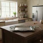 سینی پیوتر متوسط نگین دار فیروزه یونیک کد 1445 (خارجی ضد زنگ) - Image 2