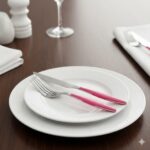 کارد و چنگال رنگی رم 12 پارچه یونیک کد 6315