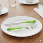 کارد و چنگال دسته قلبی 12 پارچه یونیک کد 6341