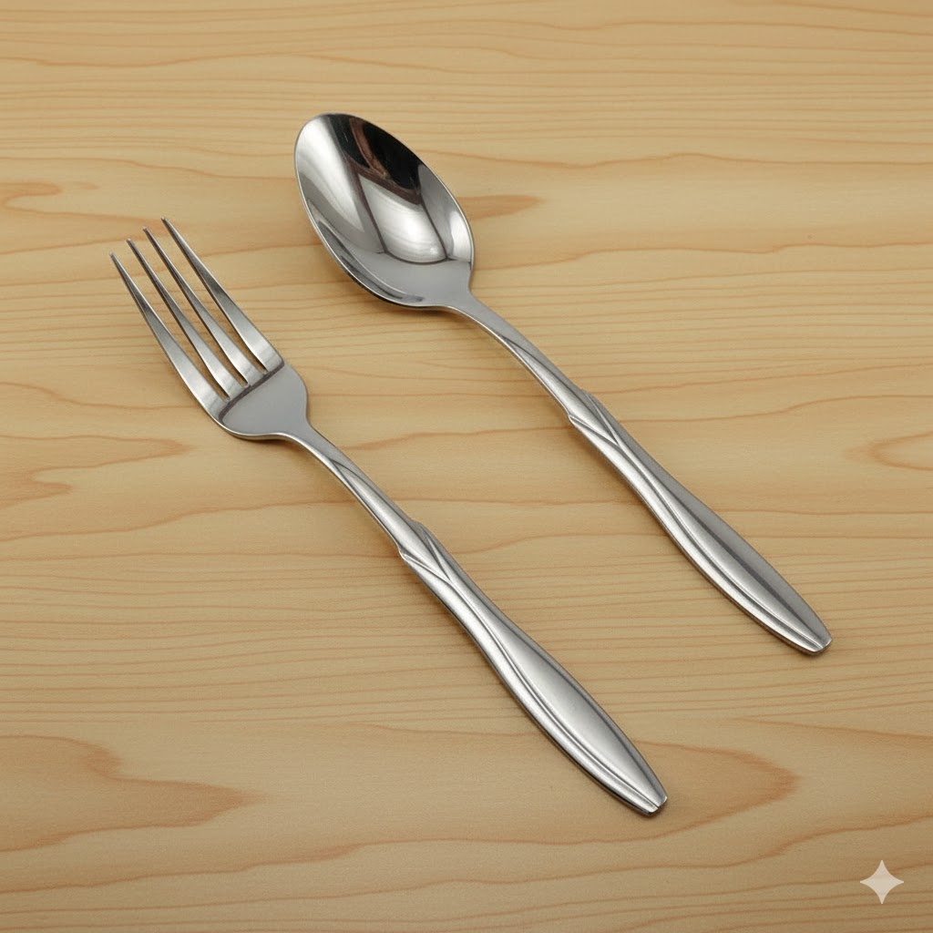 unnamed (16) قاشق چنگال 12 پارچه استیل یونیک کد 5725 - Image 1