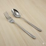 قاشق چنگال 12 پارچه استیل یونیک کد 5712