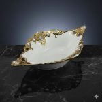 کشکول خوری سرامیک طلایی یونیک کد 1649