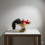 میوه خوری کوچک سرامیک طلایی یونیک کد 1665 - Image 3