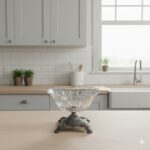 آجیل خوری بلور پایه پیوتر شامپاینی کد 1234