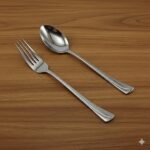 قاشق چنگال 12 پارچه استیل یونیک کد 5799