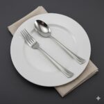 قاشق چنگال 12 پارچه استیل یونیک کد 5799 - Image 5