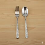 قاشق چنگال 12 پارچه استیل یونیک کد 5744