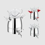 کتری و قوری 4 لیتر استیل ترک یونیک کد 7501 (خارجی درجه 1 ) - Image 3