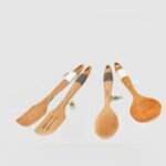 ست کفگیر و ملاقه بامبو یونیک کد 3342 - Image 3