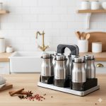 ست ادویه 7 پارچه پایه استیل یونیک کد 2021 (خارجی درجه1) - Image 2